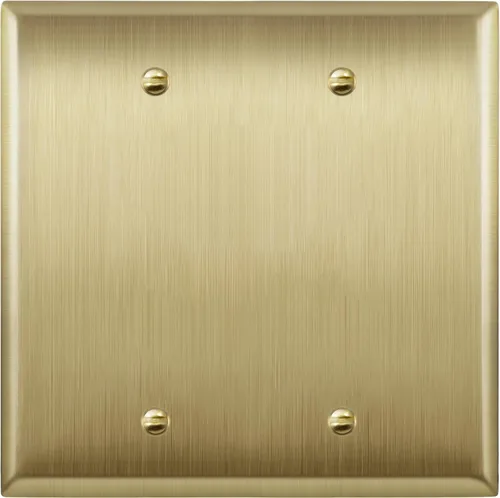 Vista 11 de LIDER Placa de Pared de Metal en Blanco, Cubierta de Tomacorriente en Blanco de Acero Inoxidable, Resistente a la Corrosión, Tamaño Mediano 1-Gang