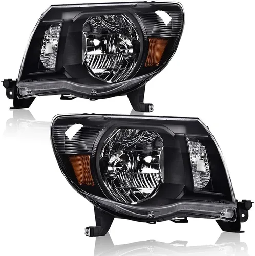 Vista 36 de GRAND ORANGE Headlights Compatible with Ford F150 Bronco 1992-1996 Chrome