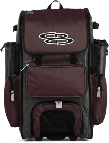 Vista 38 de Boombah Rolling Superpack - Bolsa para equipo de béisbol/sóftbol, varios colores, mango telescópico y capacidad para 4 murciélagos, versión