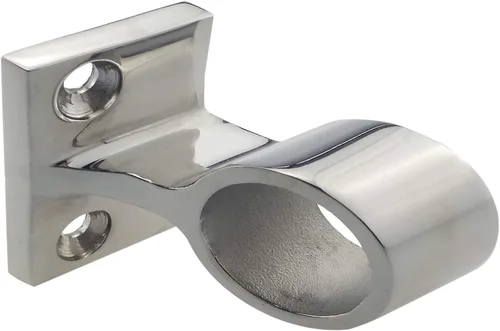Vista 7 de Par Heavy Duty 316SS 60 ° Marine Boat Stanchion Hand Rail Fitting IZQUIERDA-FRONT para tubo de 1