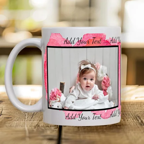 Vista 9 de Taza de cerámica personalizada con fotos, taza de café personalizada, personalizable con imágenes, texto, fotos, logotipos - Taza de café