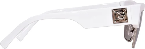 Vista 3 de Dolce & Gabbana Gafas de sol DG 4415 33126G Blanco Gris Claro Espejo Plata, Varios