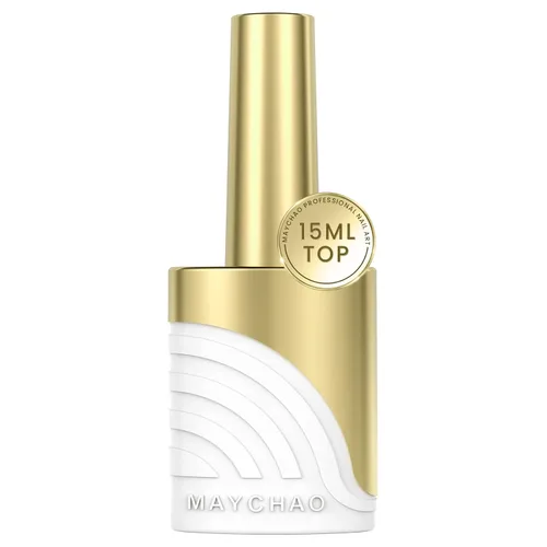 Vista 9 de MAYCHAO Juego de 2 esmaltes de uñas de gel de 0.5 onzas líquidas, base transparente y capa superior brillante que no se limpia, lámpara de uñas LED