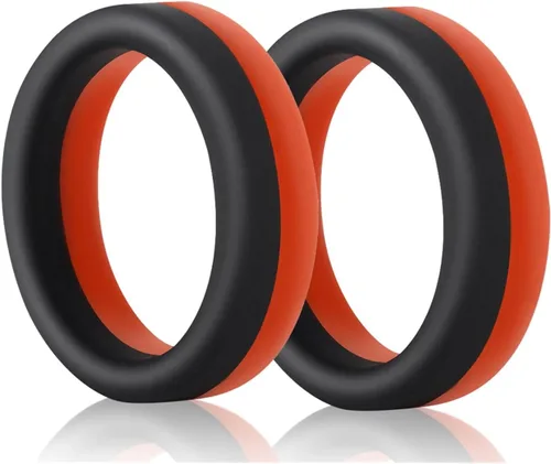 Vista 7 de Anillo de pene masculino, anillo para el pene eyaculación de retardo, escroto, anillos para hombre, juguete sexual de silicona para hombres