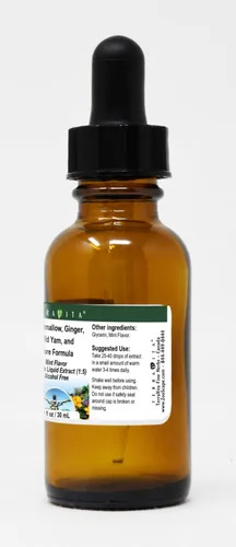 Vista 2 de Terravita Gastrointestinal Support Glicerite Liquid Extract (1:5) - Sabor a menta (1 oz, ZIN: 523555)