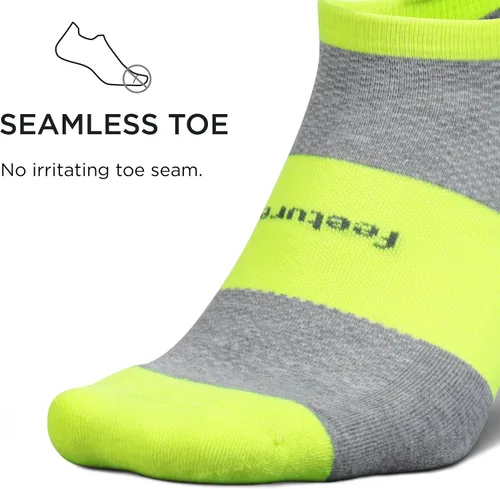 Vista 4 de Feetures Calcetines tobilleros de alto rendimiento Max Cushion Calcetines invisibles para mujeres y hombres con lengüeta en el talón (1 par)