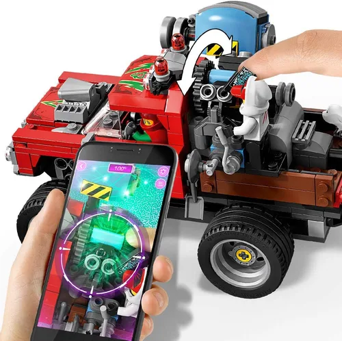 Vista 6 de LEGO Hidden Side El Fuego's Stunt Truck 70421 Kit de construcción, juego fantasma para niños y niñas de 8 años en adelante, juego interactivo