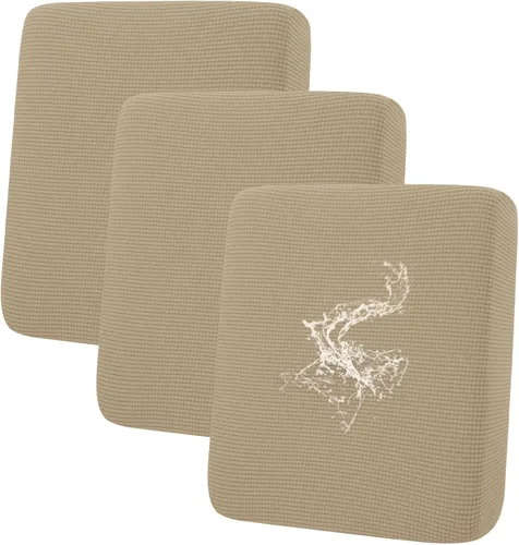 Vista 135 de Fundas impermeables para sofá seccional, fundas de cojín antideslizantes para sofá Ajuste seccional en forma de L, tela jacquard elástica, parte