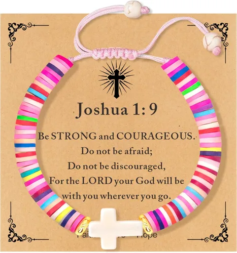 Vista 90 de Regalos navideños para niños, niñas adolescentes, mujeres, linda pulsera de cruz para niñas, regalos de Navidad cristianos para mujeres, ideas
