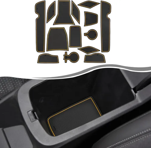 Vista 33 de SXCY Alfombrillas con ranura para puerta Toyota RAV4 2025 para Toyota RAV4 2019-2024 2025, accesorios para portavasos y portavasos 2024 2025 RAV4