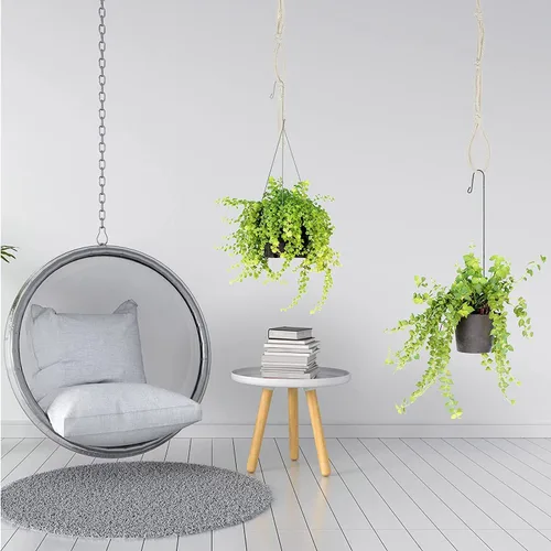 Vista 6 de Extensores conectables para colgar plantas, extensor de cuerda duradera para macetas, baños de pájaros, adornos decorativos, extensor de gancho