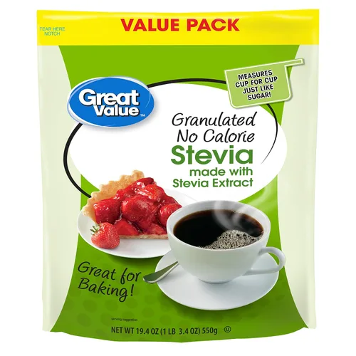 Vista 3 de Great Value Edulcorante granulado sin calorías, bolsa resellable de 19.4 onzas (paquete de 2)