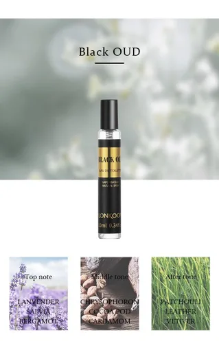 Vista 5 de Lonkoom Set de regalo de muestras de perfume de Navidad para mujeres y hombres, Eau de Parfum en espray unisex, fragancia de larga duración, 5 x 0.3