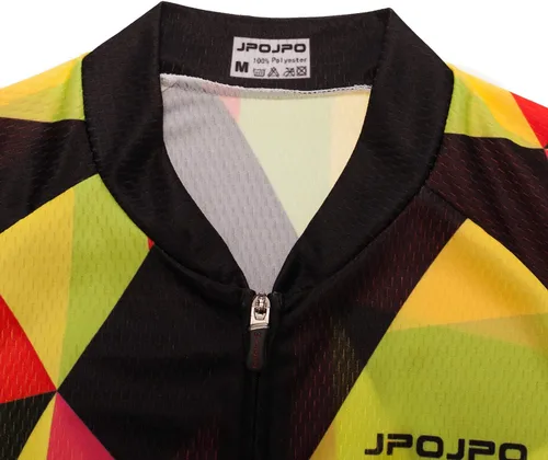 Vista 104 de Camiseta de ciclismo para mujer, manga corta y pantalones cortos de ciclismo acolchados para verano