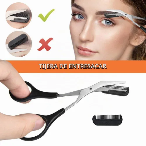 Vista 6 de Kit de cejas, herramientas exfoliantes multiusos para dermaplaning