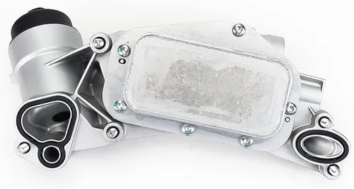 Vista 2 de 93186324 25199751 Enfriador de aceite de motor con conjunto de filtro de aceite 93186324 Reemplazo para GM Chevrolet Cruze Aveo Aveo5 Sonic