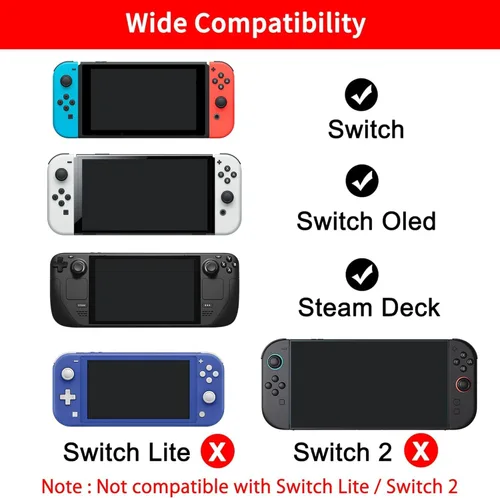 Vista 5 de Dnkeaur Switch Dock for Nintendo Switch & OLED, Switch Docking Station for TV, Nintendo Switch Base Accessories, Portable Switch Travel Dock, USB C