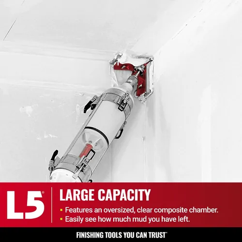 Vista 5 de LEVEL5 MiniShot Tubo Compuesto Asistido por Gas Acabar Esquinas Interiores + Exteriores con Facilidad Activación Sin Torsión Fácil de Usar