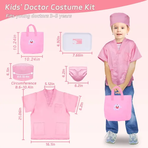 Vista 7 de Gifts2U Kit de dentista para niños, juego de médico de simulación de 42