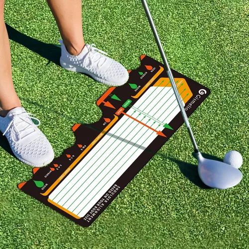 Vista 7 de Alfombrilla de entrenamiento de golf para principiantes Asistencia de postura y corrector de postura de nivel básico con ayuda de entrenamiento