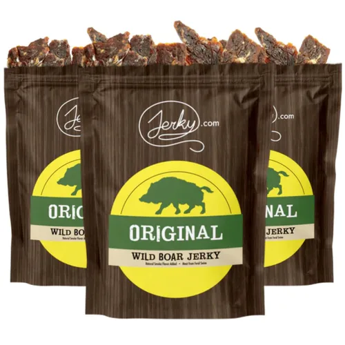 Vista 6 de Jerky 's Exotic Teriyaki Venison Jerky - Bocadillos de carne de caza salvaje, aperitivos exóticos, ricos en proteínas, totalmente naturales, sin