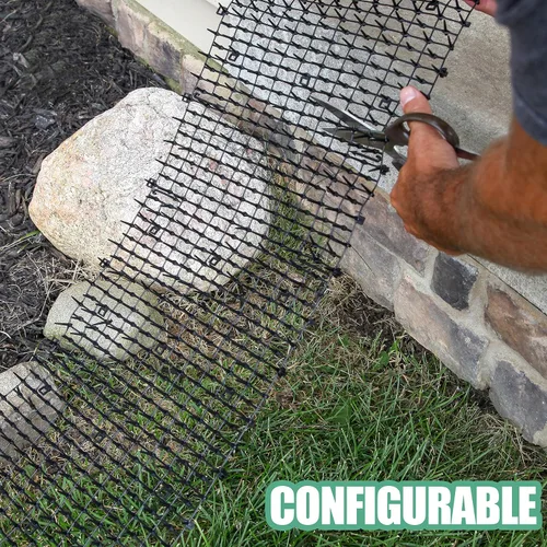 Vista 7 de Tapix Alfombrilla para gatos con tapón de excavación de picos (8 pies), tiras de red para gatos, alfombrilla disuasoria para gatos para interiores
