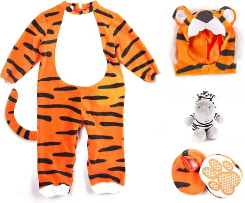 Vista 6 de Spooktacular Creations Deluxe - Disfraz de tigre para bebé 18-24 meses