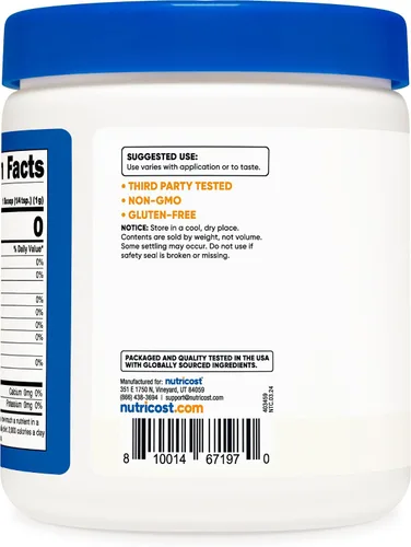 Vista 3 de Nutricost Polvo de ácido málico de 1 libra, sin gluten, sin OMG (16.01 oz)