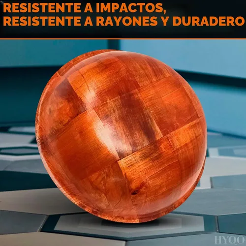 Vista 7 de HYQO - Juego de 6 cuencos de madera para ensalada, 7.9 pulgadas, 9 onzas Marrón