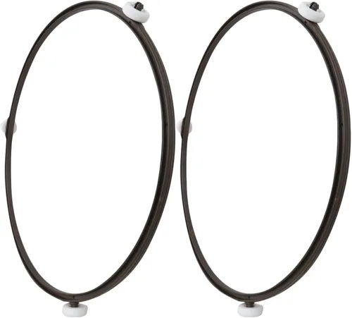 Vista 3 de Anillo de rodillo giratorio universal mejorado de 9.5 pulgadas para microondas LG, pieza de repuesto, compatible con modelos MVH1615WW, LMV1630BB