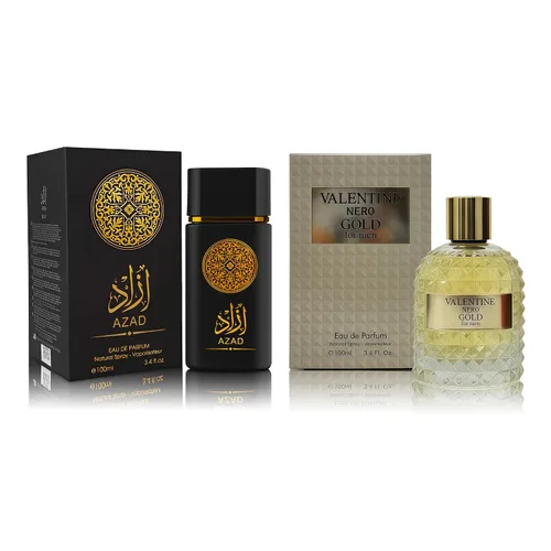 Vista 23 de Set de Perfume para Hombre AZAR, 2 x 100ml Eau de Parfum Fragancia Especiada y Amadeirada con Tabaco, Café y Vainilla Aroma Audaz y Sofisticado