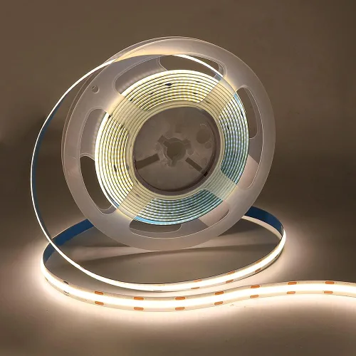 Vista 14 de COB - Tira de luces LED, 1.6 ft/1.6 pies, flexible, flexible, flexible, flexible, tira de luces LED COB DC 5 V 320 LEDs/m, blanco cálido, 3000 K