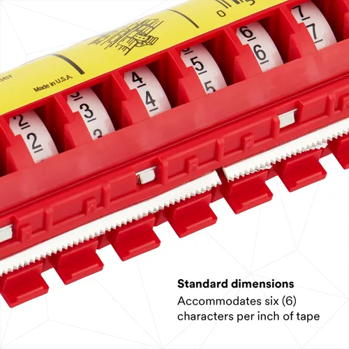 Vista 2 de 3M ScotchCode Dispensador de cinta de marcador de alambre con cinta STD-0-9, incluye 1 cada uno de 0 a 9 rollos numerados