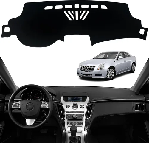Vista 7 de Tapete para cubierta de tablero de instrumentos compatible con Cadillac CTS 2003-2007, protector antideslizante con protección solar (2003-2007)