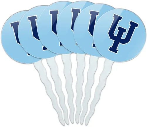 Vista 215 de Abilene Christian - Juego de 6 palillos para cupcakes con logotipo secundario