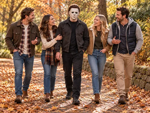 Vista 5 de WPOZD Máscara de Halloween de Michael Myers, estilo máscara blanca