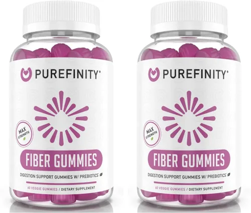 Vista 8 de PUREFINITY Gomitas de fibra para adultos con inulina FOS de raíz de achicoria, suplemento prebiótico sin azúcar para digestión diaria y apoyo al
