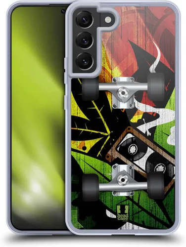 Vista 9 de Head Case Designs Flight Skateboards Gel Case [Military Grade Protection] Compatible with Samsung Galaxy S22+ 5G and Compatible with MagSafe