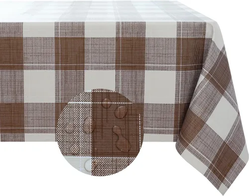 Vista 19 de Romanstile Mantel cuadrado de vinilo de verano, mantel de plástico impermeable a prueba de aceite, para exteriores, mantel de vinilo resistente
