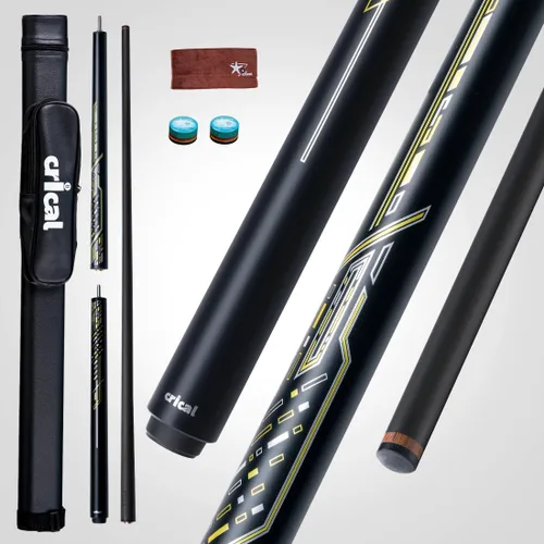 Vista 11 de CRICAL Serie de taco de salto y quiebre de fibra de carbono de 3 piezas, taco de salto profesional y potente con punta de 12.9mm y articulación