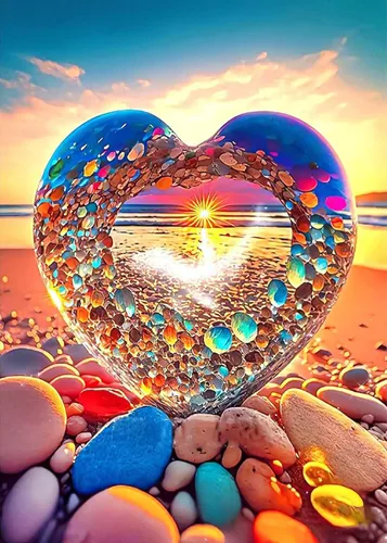 Vista 14 de KINPLUB Paquete de 6 Kits de Pintura de Diamantes para Adultos, Kits de Arte de Diamantes de Playa 5D para Principiantes, Pintura DIY de Taladro