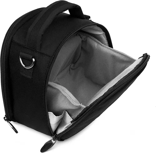 Vista 3 de VanGoddy Laurel Onyx - Funda de transporte para cámara Polaroid OneStep 2 i-Type, Pop, Snap, Snap Touch, Pic-300 Instant Print Negro (Onyx Black)