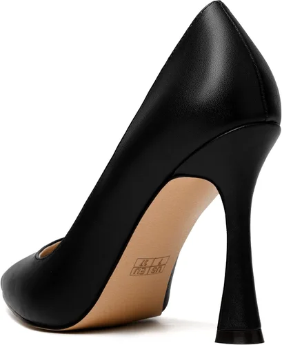 Vista 7 de MODENCOCO Zapatos de vestir de tacón alto con punta puntiaguda para mujer, de 4 pulgadas