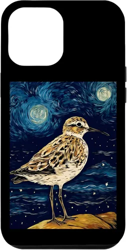 Vista 10 de Funda para iPhone 12 mini Sandpiper Starry Night Painting Hombres Mujeres Niños