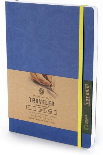 Vista 11 de Cuaderno de bocetos Travelers Dot Grid Pentalic Art, libre de ácidos