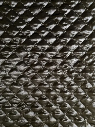 Vista 2 de Valentina Textile Inc Tela acolchada de poliéster (1 yarda, negro)