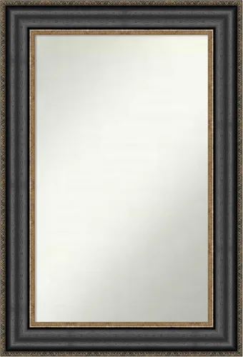 Vista 613 de Amanti Art Espejo personalizado, espejo de baño negro puente, espejo de pared o espejo de tocador de baño sobre el fregadero (26 x 26 pulgadas)