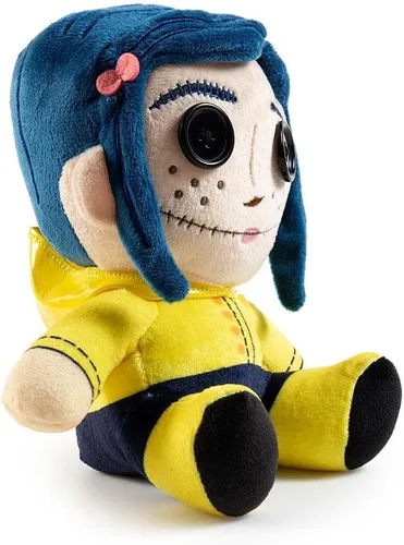 Vista 4 de Kidrobot Coraline - Peluche Phunny con ojos de botón