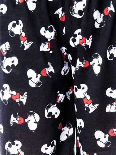 Vista 4 de INTIMO Peanuts Joe Cool Snoopy - Pijama de manga corta y pantalones cortos, conjunto de 2 piezas para niños