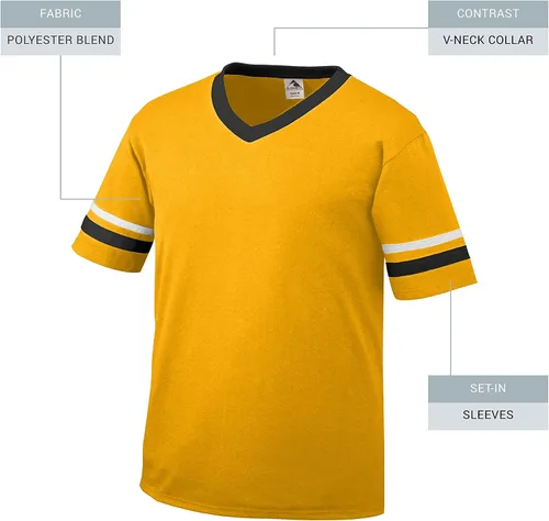 Vista 85 de Augusta Sportswear Jersey de rayas de manga para hombre